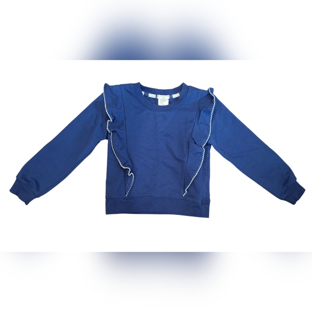 Blue Ruffle Kids Top